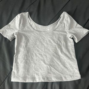 Grey crop top
